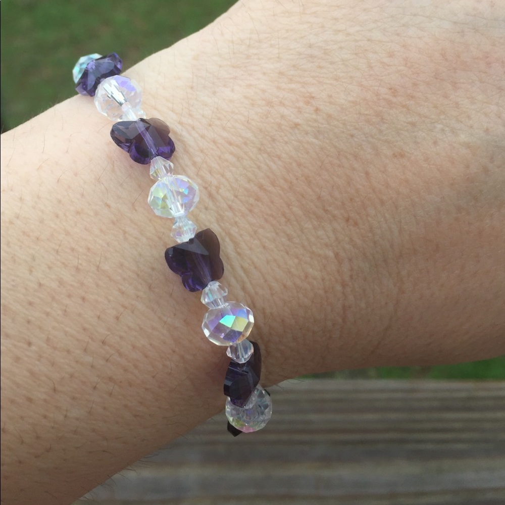 SOLD💲Butterfly Crystal Bracelet Austrian Crystals - Picture 4 of 6